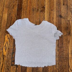 Grey baby tee! Worn, but in great condition!